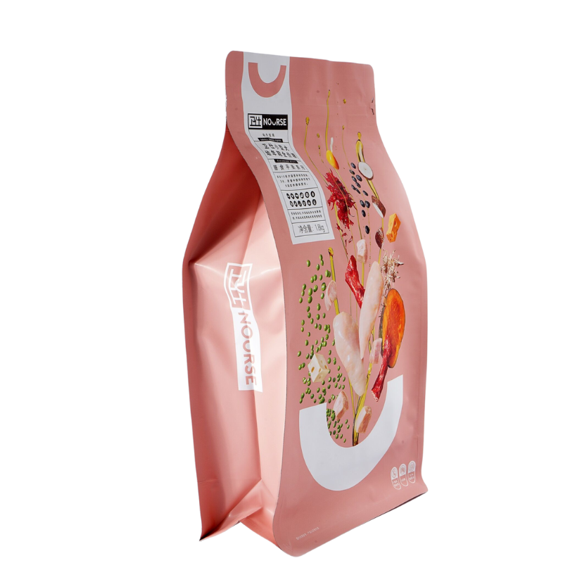 Aluminized Pet food Treat Flat Bottom Bags