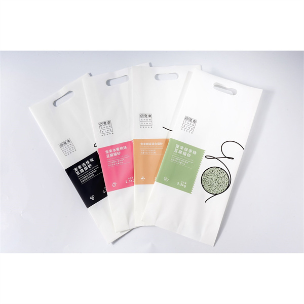 Plastic Packaging Cat Litter Rice Seed Side Gusset Bag