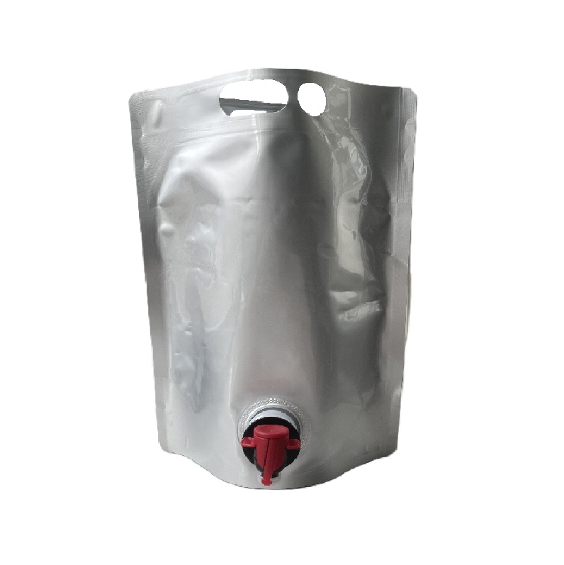 Custom Aseptic Stand Up Bag With Valve & Spout for Liquid Packing